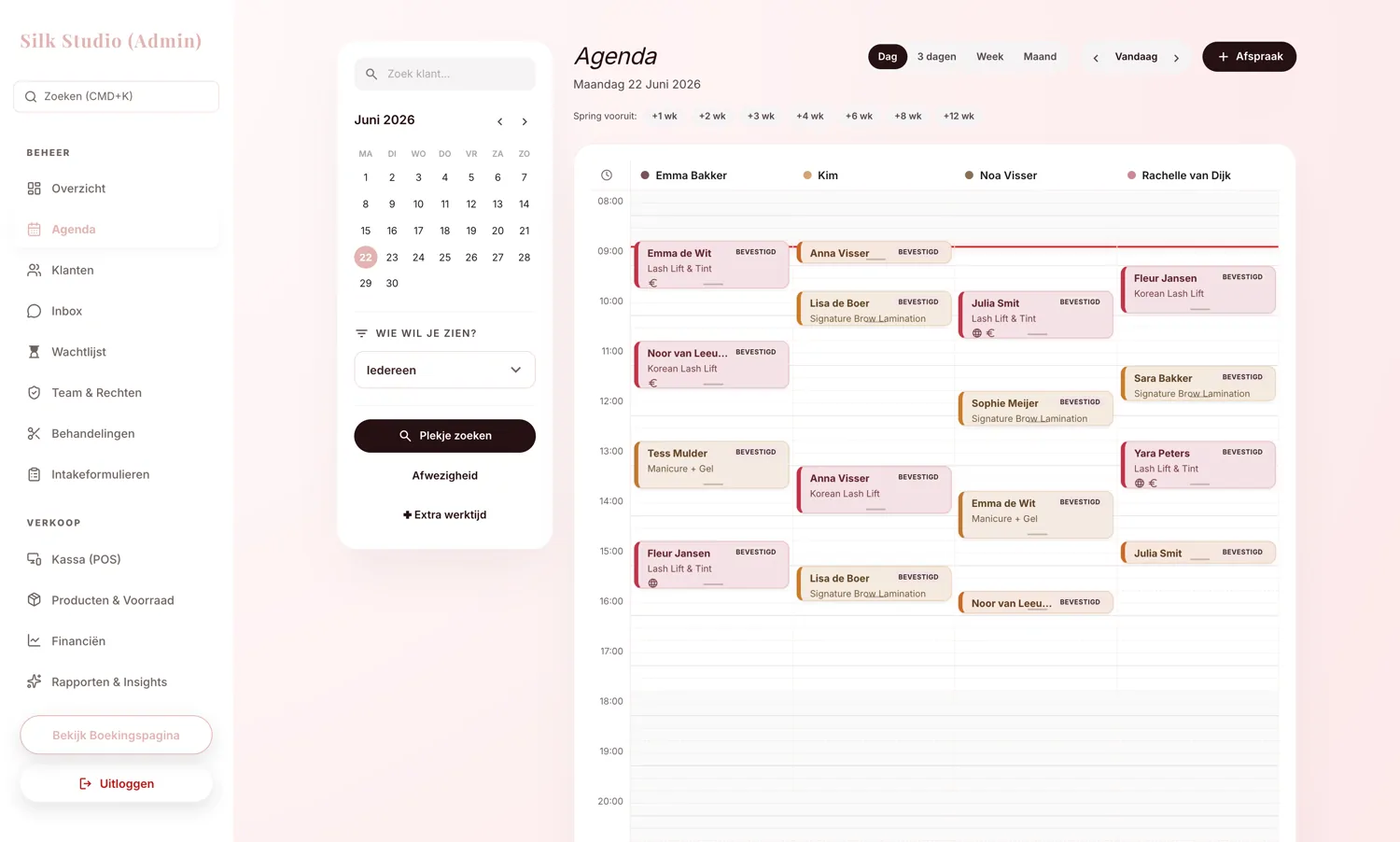 Silk Studio agenda